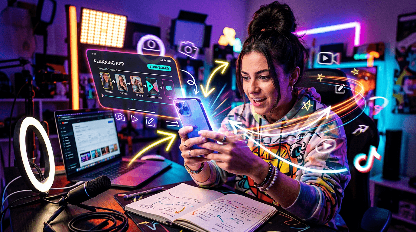 TikTokで最後まで見られる動画構成の作り方: 完走率を上げる実践ガイドのサムネイル